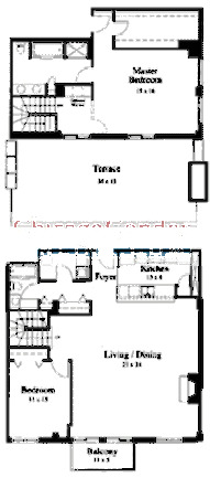 33 W Huron Floorplan - Q Tier*