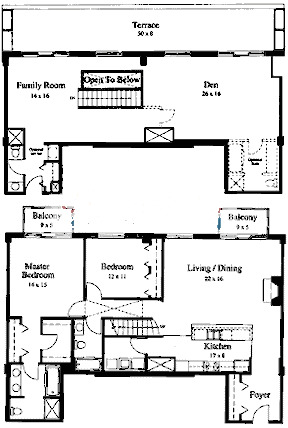 33 W Huron Floorplan - S Tier*