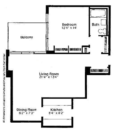 3430-3440 N Lake Shore Drive Floorplan - B, J Tier*