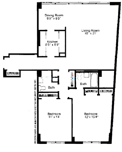 3430-3440 N Lake Shore Drive Floorplan - P Tier