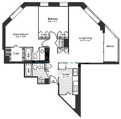 3660 N Lake Shore Drive Floorplan - 13 Tier*