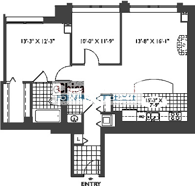 33 W Ontario Floorplan - Park I Tier