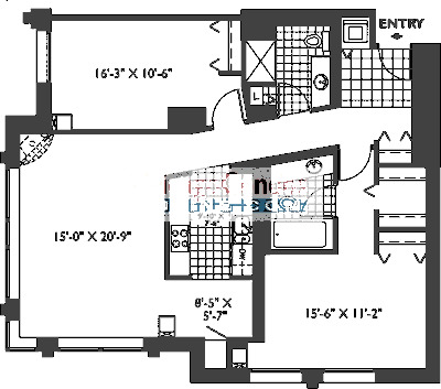 33 W Ontario Floorplan - Park F Tier*