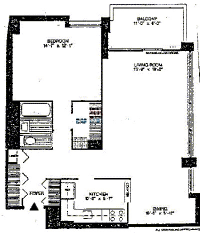 1355 N Sandburg Terrace Floorplan - 01, 08, 09 Tiers