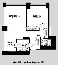 655 W Irving Park Floorplan - 16 & 17 Tiers