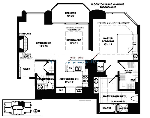 21 E Huron Floorplan - A1 Tier