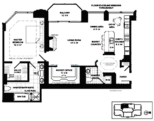 21 E Huron Floorplan - A2 Tier*