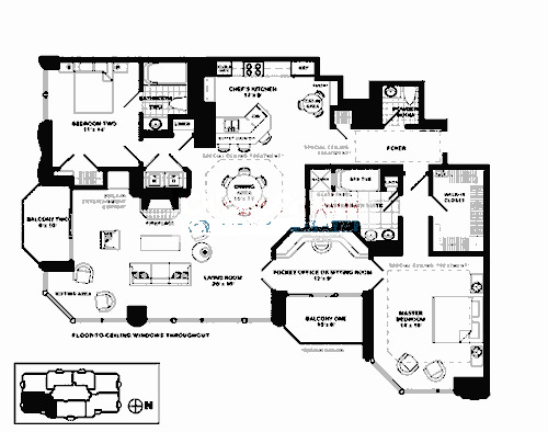 21 E Huron Floorplan - B5 Tier
