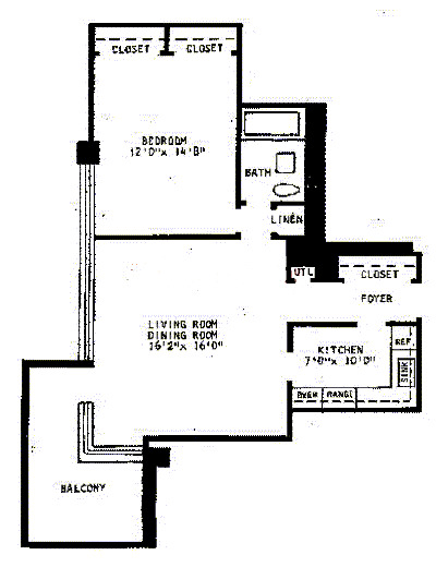 6301 N Sheridan Floorplan - P Tier