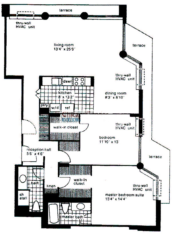 4170 N Marine Drive Floorplan - The Thames A, B Tiers