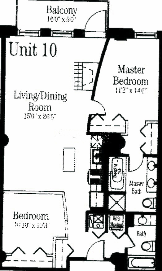 720 N Larrabee Floorplan - 10 Tier