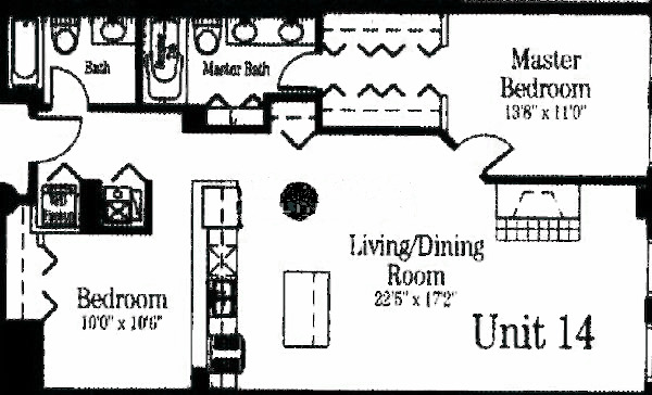 720 N Larrabee Floorplan - 14 Tier