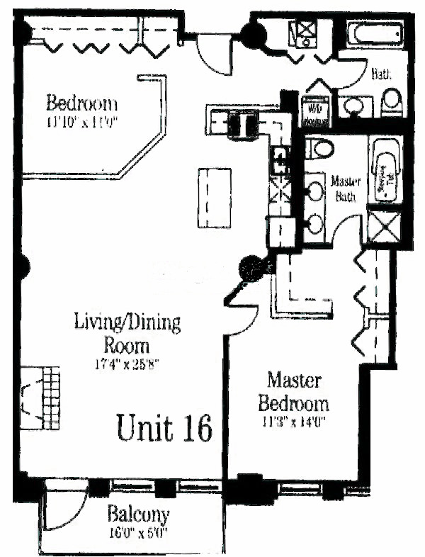 720 N Larrabee Floorplan - 16 Tier*