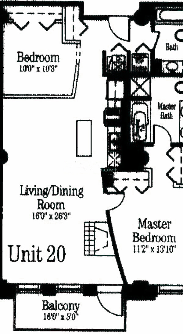720 N Larrabee Floorplan - 20 Tier*