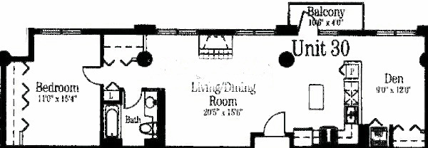 720 N Larrabee Floorplan - 30 Tier*