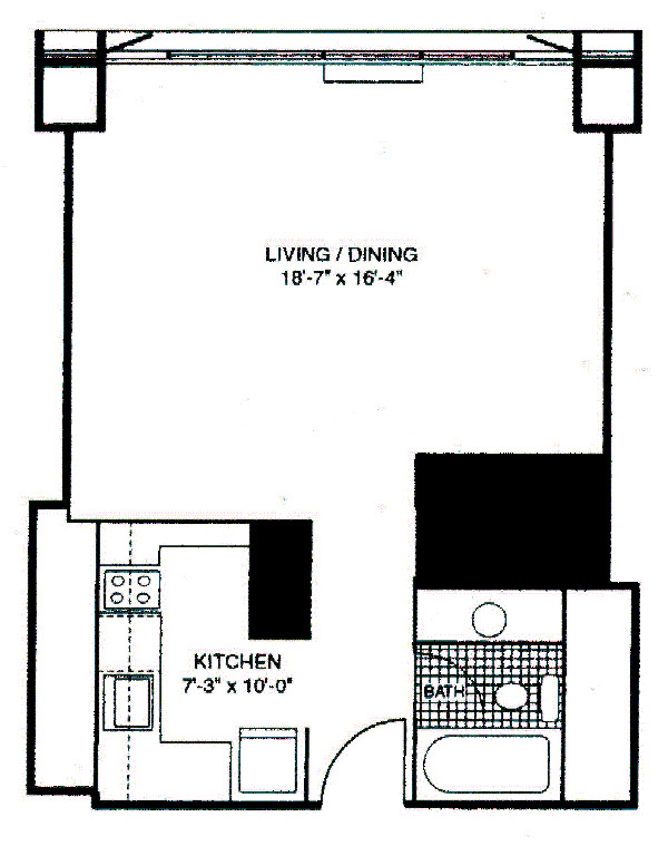 400 E Ohio Floorplan - 24 Tier*