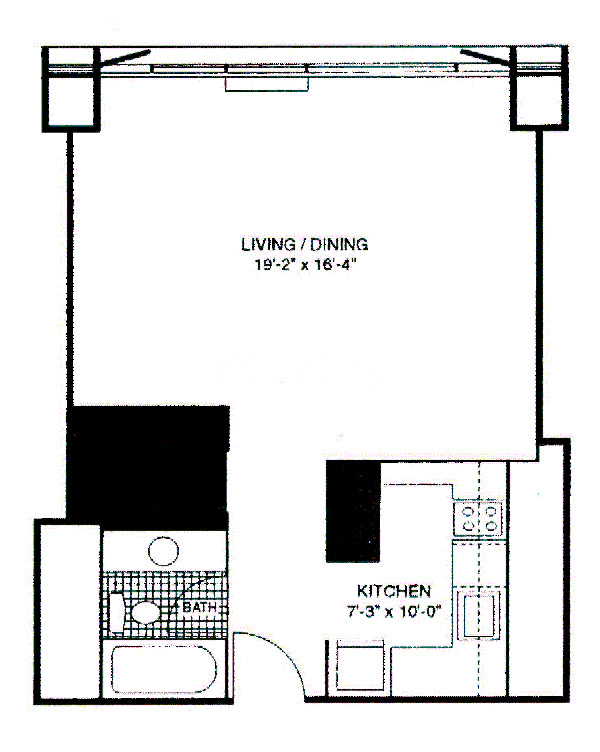 400 E Ohio Floorplan - 23 Tier*