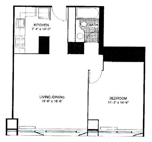 400 E Ohio Floorplan - 16 Tier*