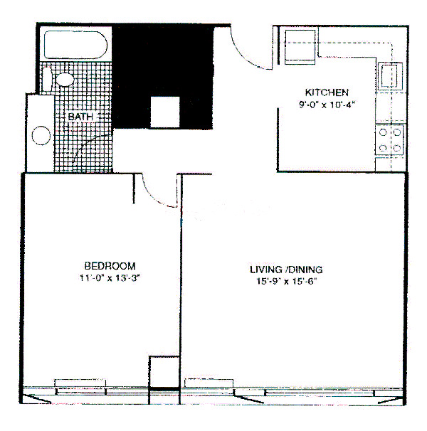 400 E Ohio Floorplan - 14 Tier*