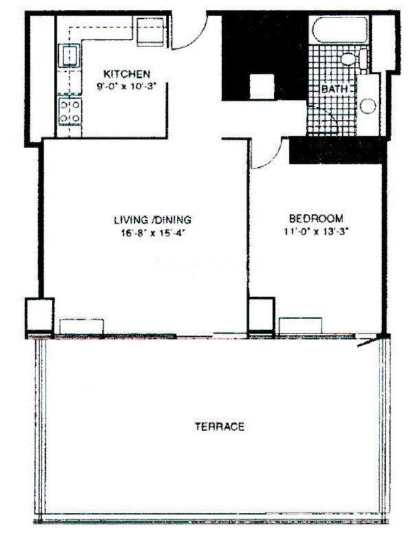 400 E Ohio Floorplan - 13 Tier*