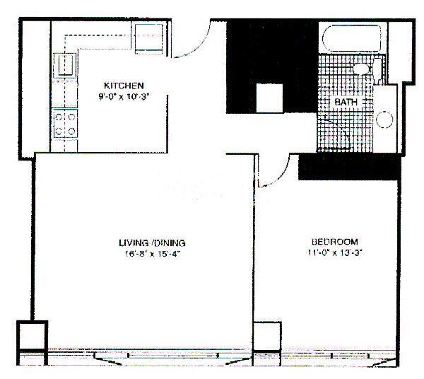 400 E Ohio Floorplan - 13 Tier*