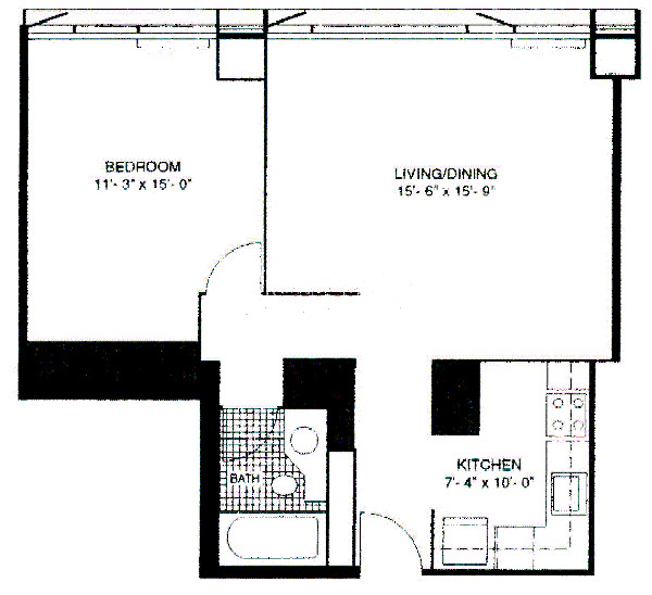 400 E Ohio Floorplan - 25 Tier
