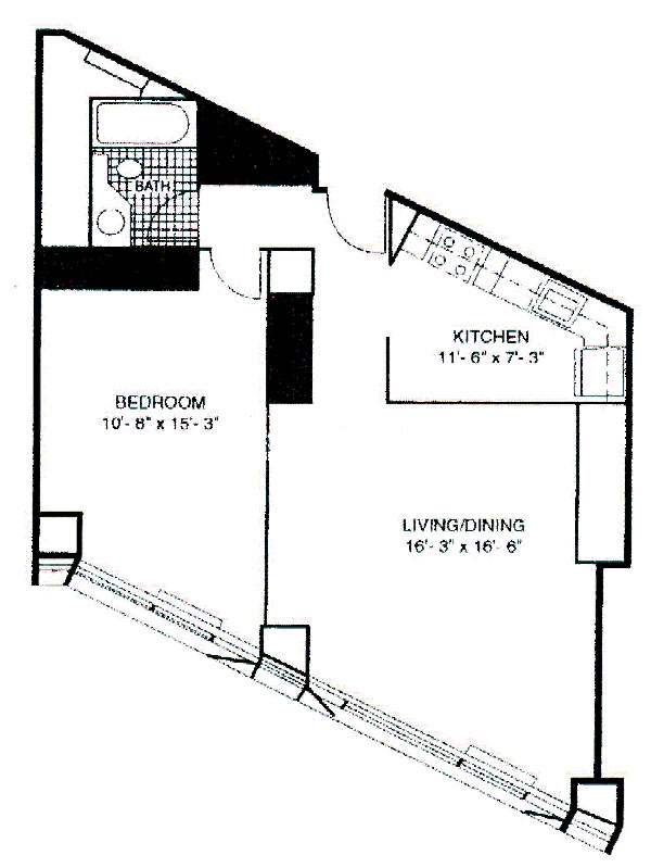 400 E Ohio Floorplan - 15 Tier