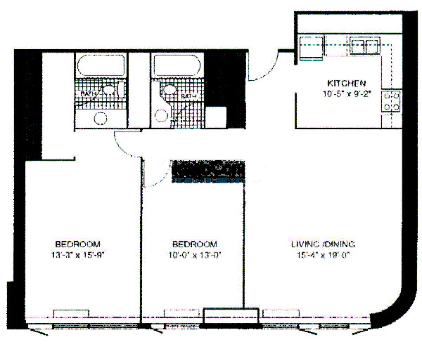 400 E Ohio Floorplan - 20 Tier
