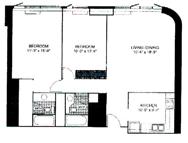 400 E Ohio Floorplan - 21 Tier