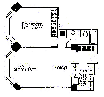 535 N Michigan Floorplan - 03, 04, 05, 06, 08, 09 Tiers