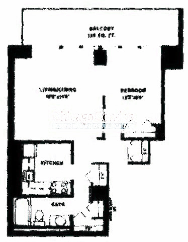 10 E Ontario Floorplan - The St. Claire (A1, A7) Tiers