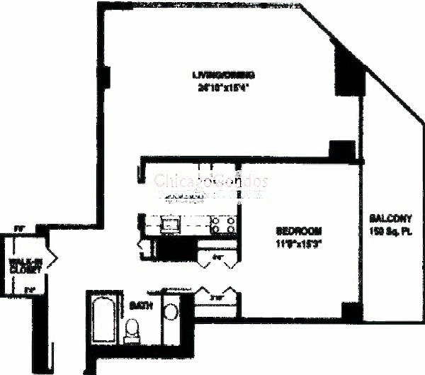 10 E Ontario Floorplan - The State (B5, B11) Tiers
