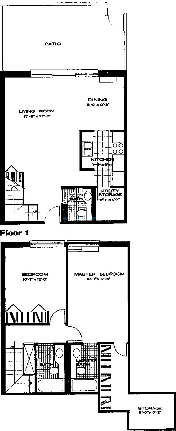 1115 S Plymouth Ct Floorplan - 104, 106, 108, 110, 115, 117, 119, 121, 123 Tiers
