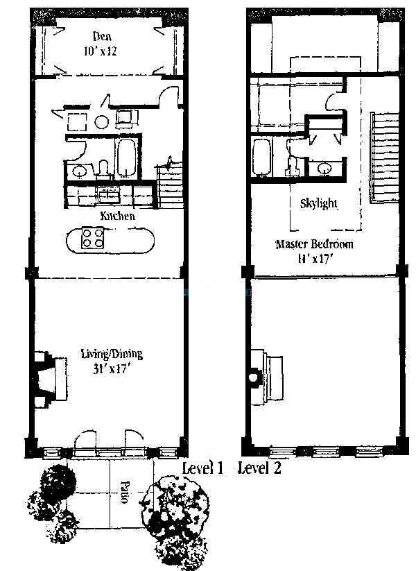 525 W Hawthorne Floorplan - B-H, M, N Tiers