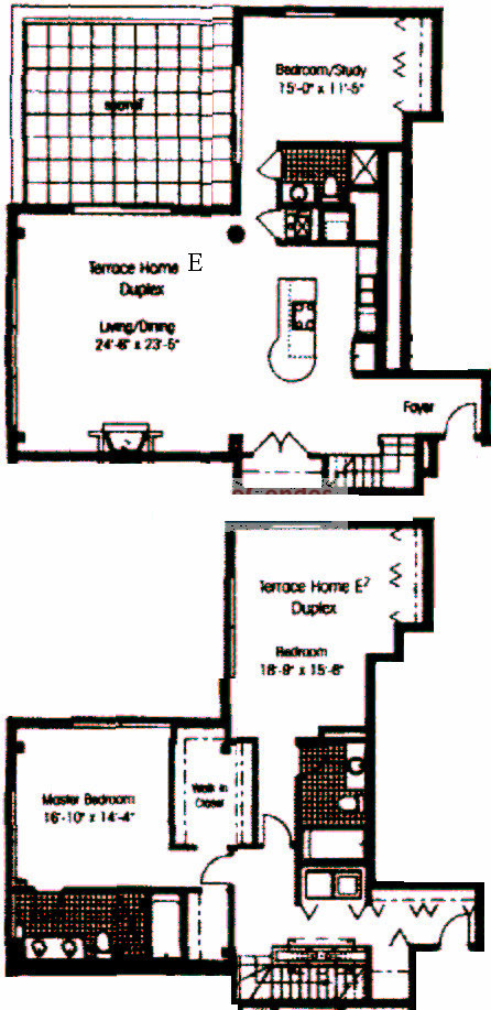 130 S Canal Floorplan - Terrace Home Duplexes E & M Tier*