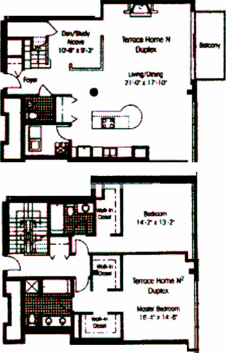 130 S Canal Floorplan - Terrace Home Duplex N Tier*