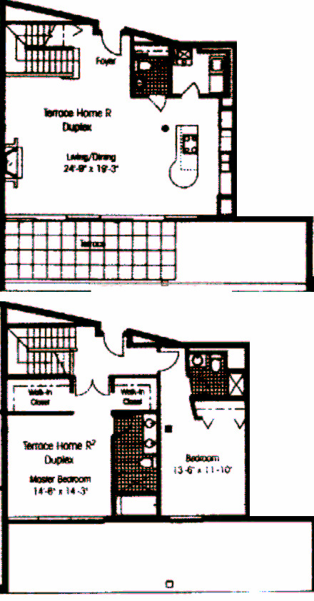 130 S Canal Floorplan - Terrace Home Duplexes R & U Tier