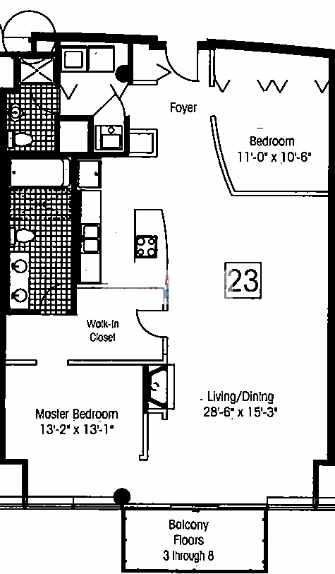 130 S Canal Floorplan - 23 & 24 Tiers*