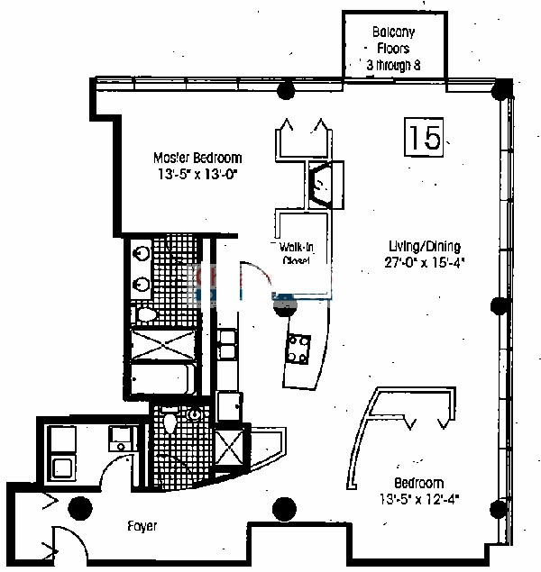 130 S Canal Floorplan - 15 Tier*