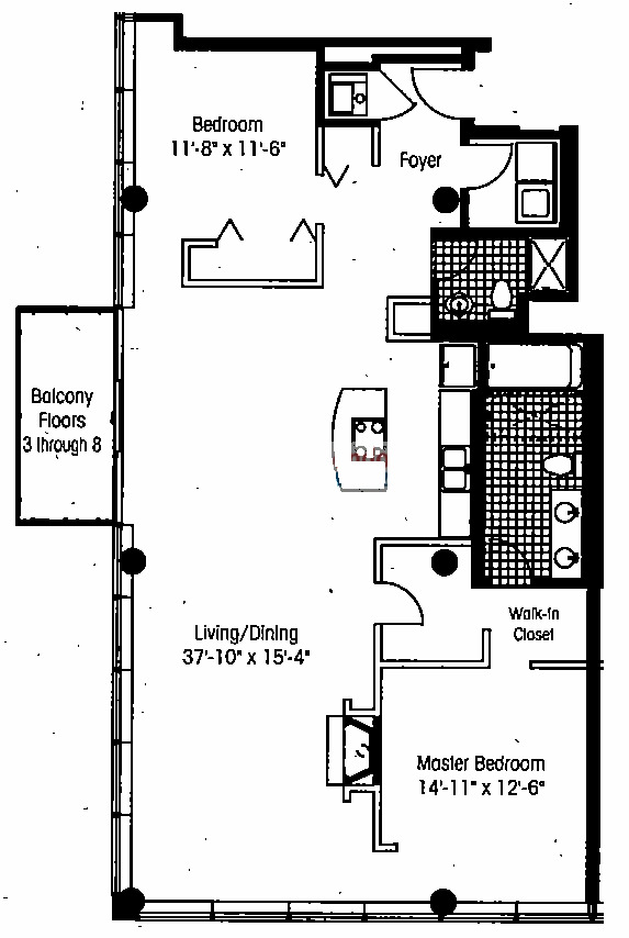 130 S Canal Floorplan - 19 Tier*