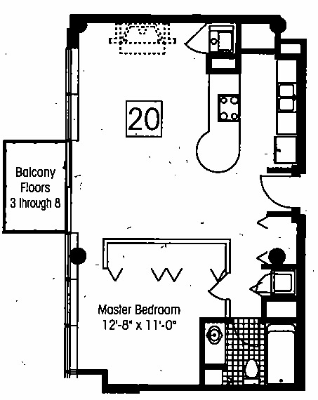 130 S Canal Floorplan - 20 Tier