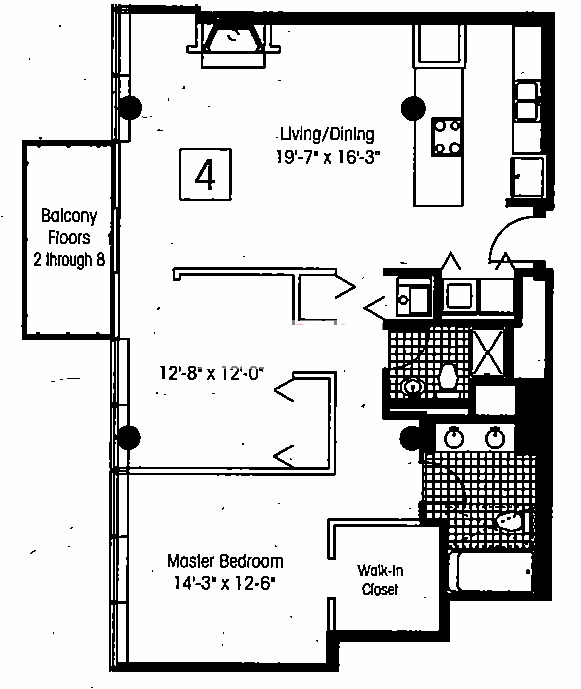 130 S Canal Floorplan - 04 & 17 Tier