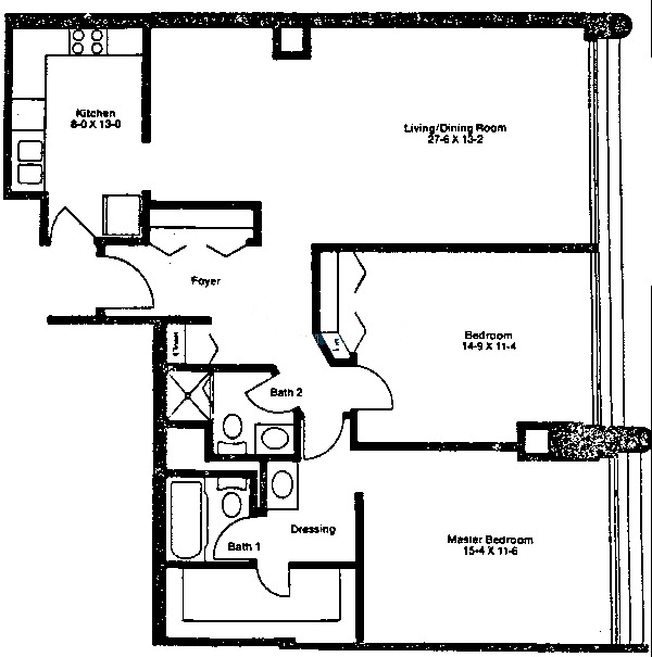 1415 N Dearborn Floorplan - C Tier