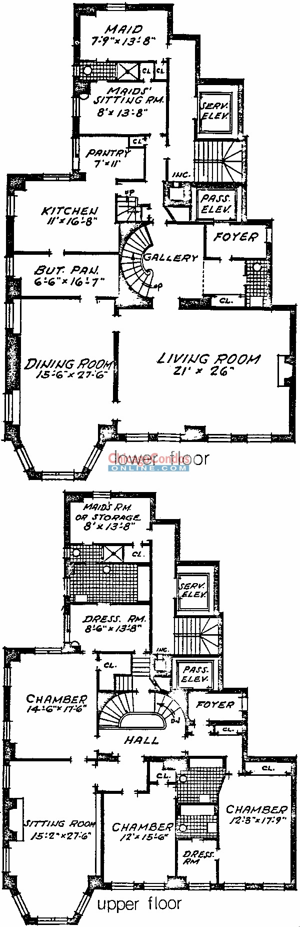 1448 N Lake Shore Drive Floorplan - Duplex