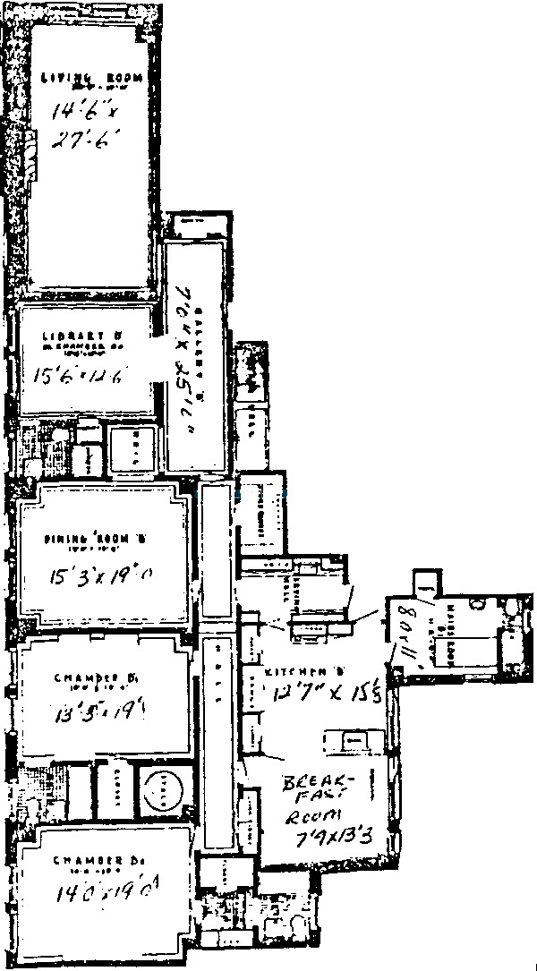 1448 N Lake Shore Drive Floorplan - B Tier