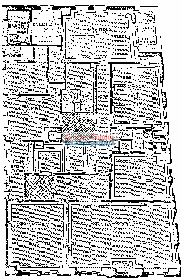1448 N Lake Shore Drive Floorplan - C Tier*