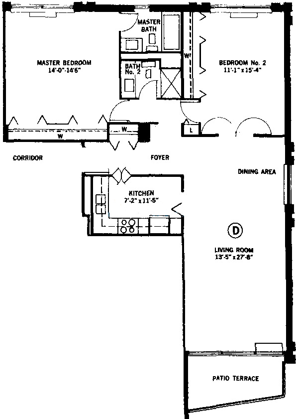 1450 N Astor St Floorplan - A & D Tiers