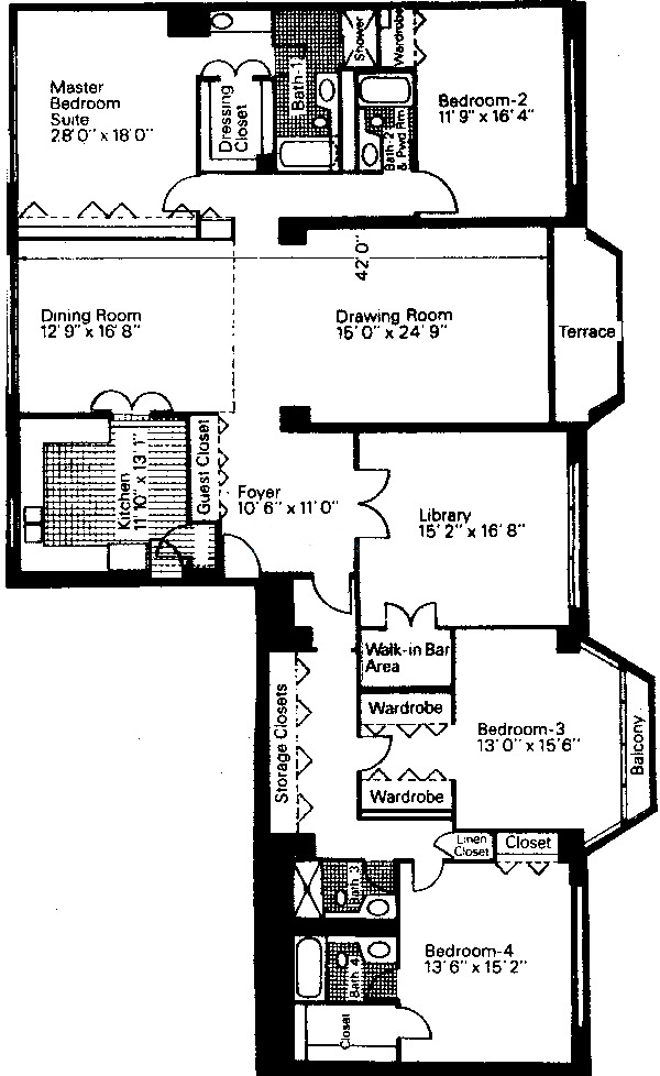 1515 N Astor St Floorplan - The Embassy