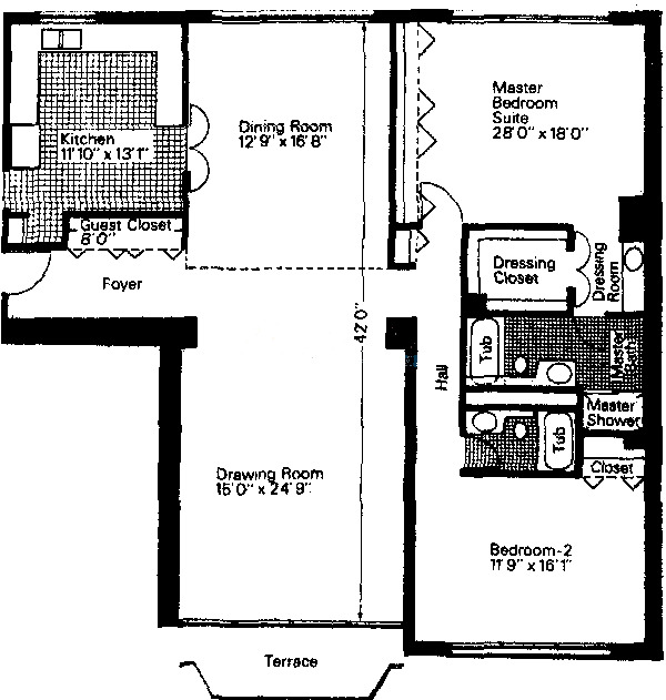 1515 N Astor St Floorplan - The Hampton*