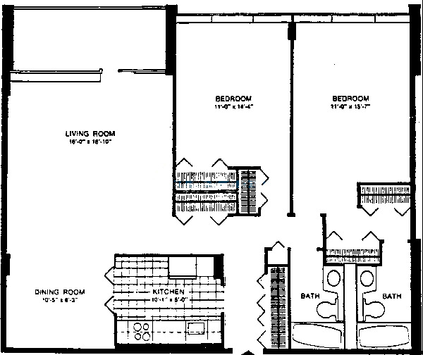 1555 N Sandburg Ter Floorplan - 03 - 08 Tiers